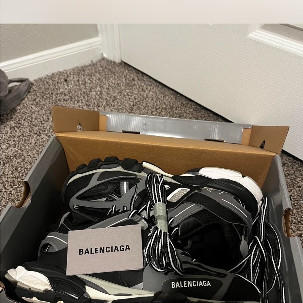 Balenciaga black grey and white men’s fashion Shoes size 11